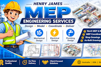 professional mep engineering design, revit modeling and bim coordination