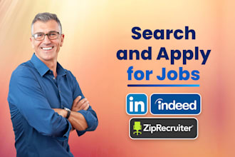 search and apply jobs on linkedin, indeed, ziprecruiter on your behalf