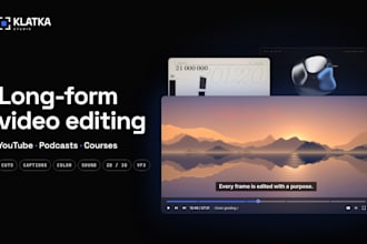 professionally edit long form videos