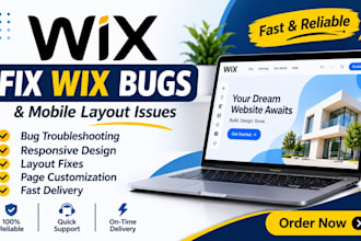 fix wix bugs and mobile layout issues