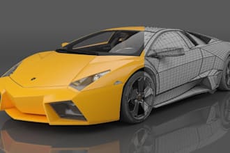 create 3d automotive, vehicle and aerospace cad models with rendering