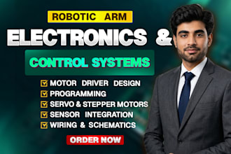 design robotic arm electronics motor control and automation systems