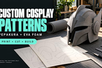 create pepakura templates and eva foam cosplay armor patterns