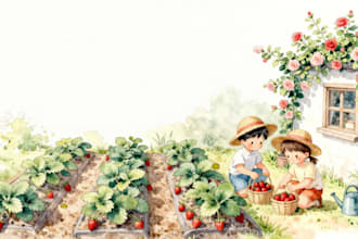 create picture book illustrations and children book design