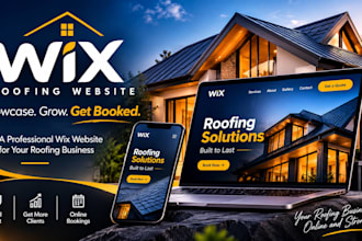 design wix roofing website for roofing contractors roofers redesign wix website