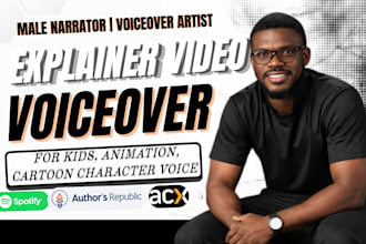 record male voiceover for explainer video, medical narration, youtube video
