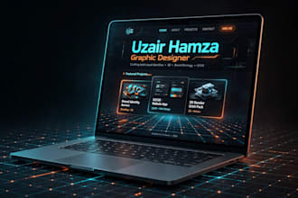 build a stunning 3d portfolio website for you