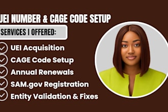 do sam gov registration, get uei number, and cage code setup and renewals