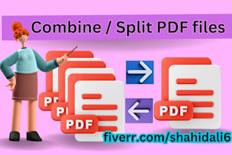 combine multiple PDF file into single or split into more