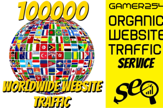 do promotion to get  worldwide web traffic