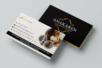 create digital business card and letterhead design for you