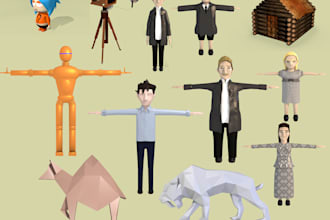 make a low poly 3d model