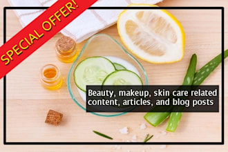 write reader friendly beauty related content and blog posts