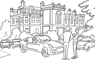 draw line drawing for coloring pages book on any subject