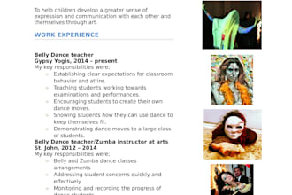 creat attractive, professional CV,resume in few hours