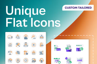design beautiful and unique flat icons