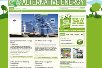 give you a NICE ready made blog script about Alternative Energy
