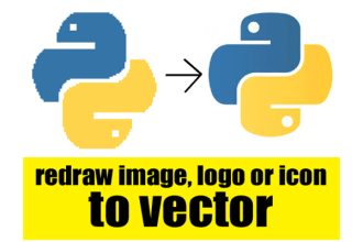 trace, convert, redraw any logo or icon at fast delivery