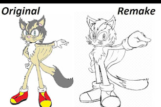 draw or redraw an original idea or color a picture