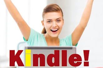 format your ebook to kindle or epub