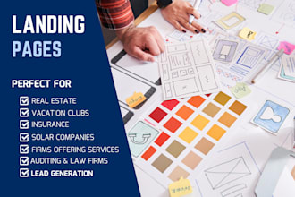create a landing page to capture leads
