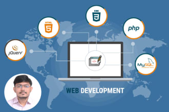 fix and build a website with php, html, css, jquery, mysql