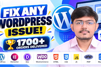 fix wordpress issues, fix wordpress website