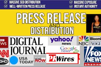 craft an impressive press release and distribute it