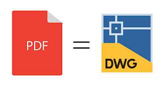 turn your pdf to dwg autocad drawing