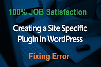 fix any wordpress issues, errors, bugs and provide custom plugin and supports