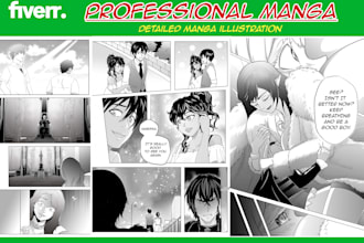 draw manga, comics and webtoon for your story