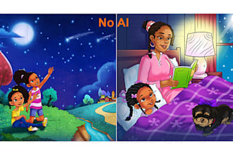 draw african american children book illustration