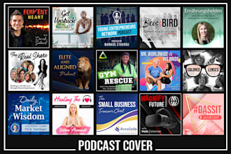 create a stylish podcast cover