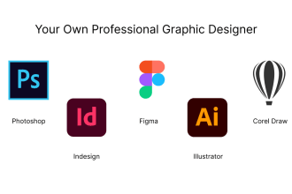 be your full time graphic designer for branding, UI UX, and web assets