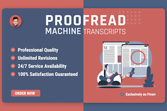 proofread machine, otter, ai generated transcripts