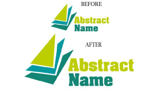 redraw, vector trace, update your logo or illustration