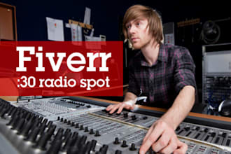 record a professional 30 second radio spot