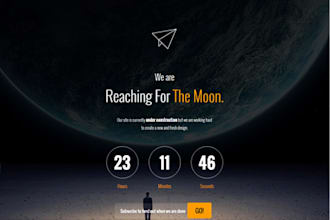 give you responsive creative coming soon page