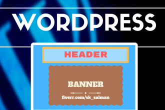 design professional wordpress header or banner within 12 hrs