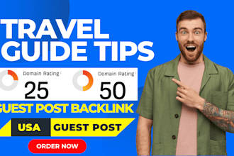 publish travel guide tips guest posting article through USA guest post backlink