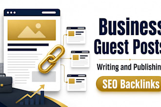 write and publish business SEO blog guest post backlink services