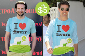 design your text or logo in celebrity t shirt