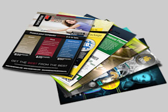 create a creative flyer design and full stationery kit