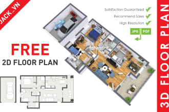 create professional 2d, 3d floor plan