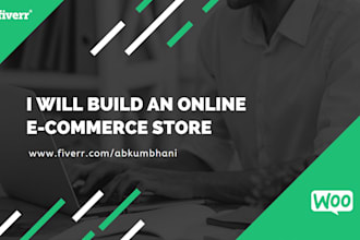 build online e commerce store