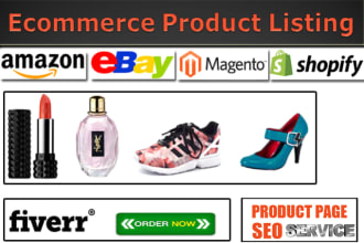 do product listing on ebay, shopify with SEO optimization