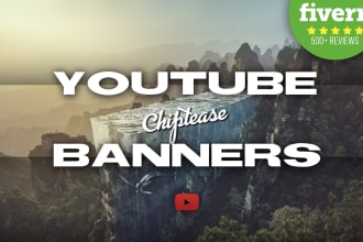 design a youtube banner and profile picture