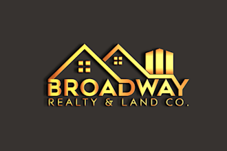 do real estate, roofing, property and construction business logo creation