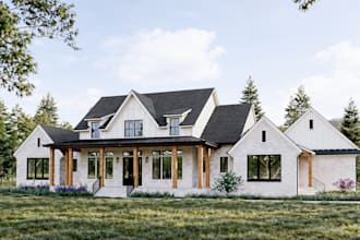 create photorealistic exterior renders for residential houses in the US and UK