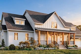 create photorealistic exterior renders for residential houses in the US and UK
